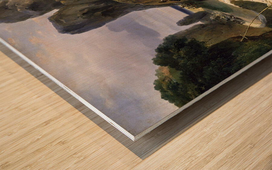 Italian Brigands Surprised By Papal Troops [1831] by Horace Vernet [1789–1863] Wood print