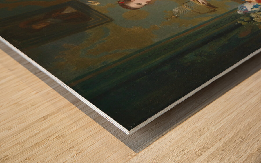 Kurze Freiheit für den Liebling by Francois J Jacobs [1832–1887] Wood print