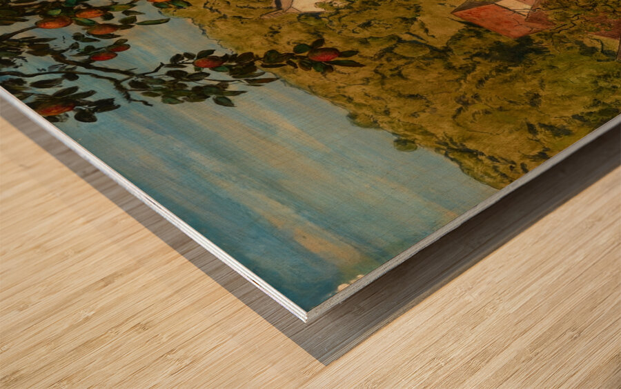 Blick auf Mamolsheim [1890] by Hans Thoma [1839–1924] Wood print