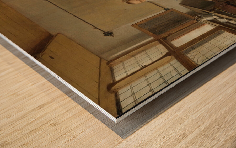 A Domestic Interior With a Family by Quirijn Van Brekelenkam [1622–1669] Wood print