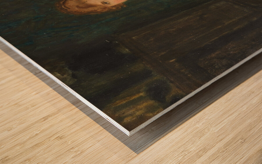 Bildnis einer Dame [1916–1918] by Franz von Stuck [1863–1928] Wood print