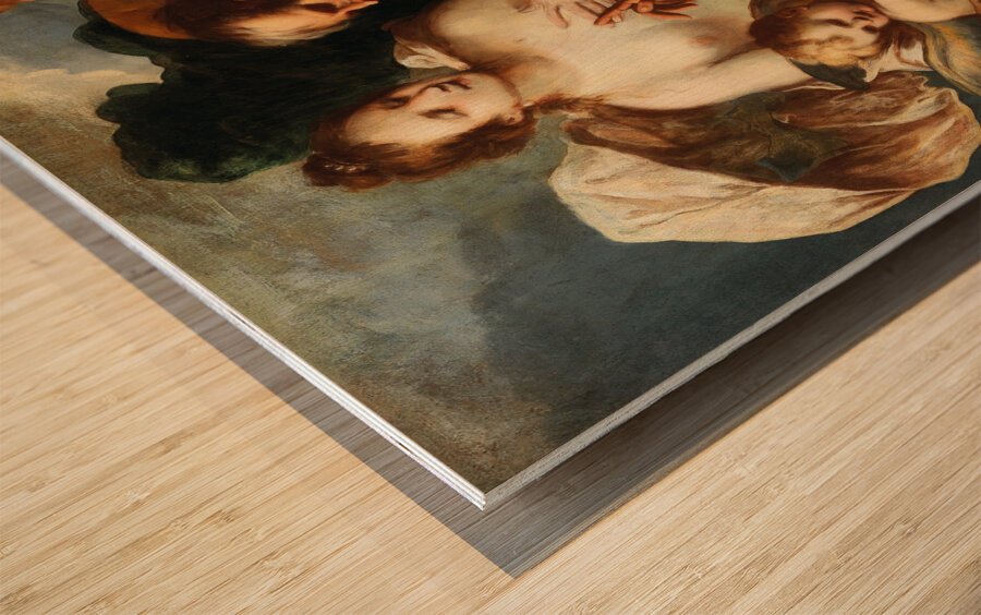 Venus and Cupid. Jupiter and Mercury [17th Century] by Venetian School [16th–20th Century] Wood print