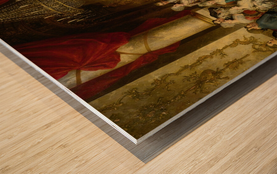 The Recital by Carl Schweninger. Jr [1854–1903] Wood print