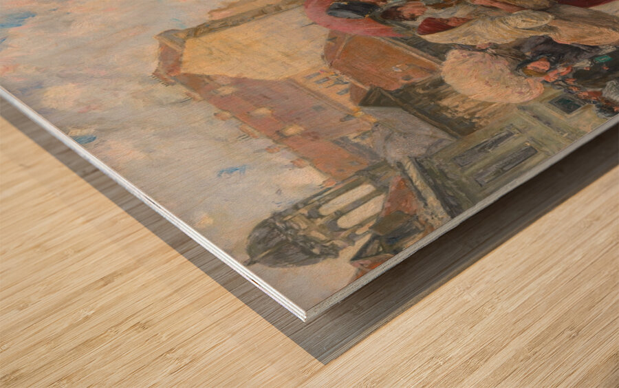 Die Favoritenlinie [im Jahre 1890] [1913] by Wilhelm Gause [1853–1916] Wood print