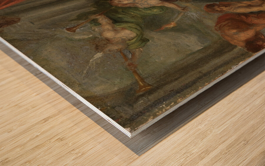 Labore et Constantia [between 1654 and 1677] by Theodoor Boeyermans [1620–1678] Wood print