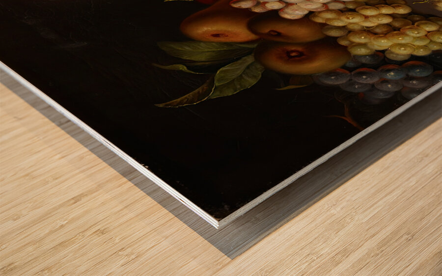 Still Life With Fruit. Copy After Jac. Stockmann by Johan Erik Lindh [1793–1865] Wood print