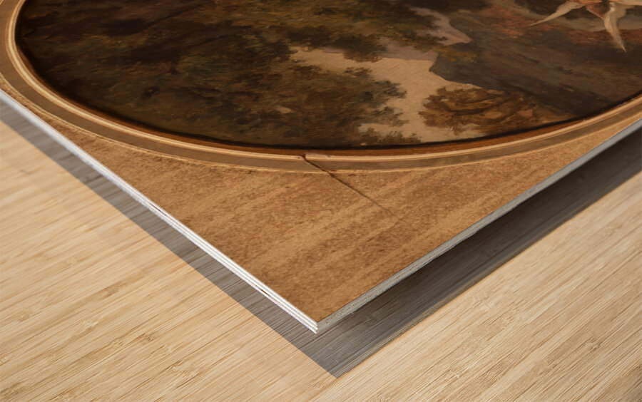 Le Repos de la Sainte Famille [1880] by Felix–Henri Giacomotti [1828–1909] Wood print