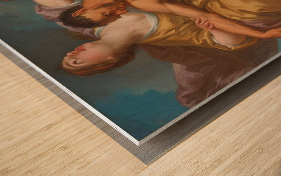 The Slaying Of Nessus By Hercules [18th Century] by Italian School [1800–1899] Wood print