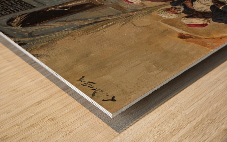 A Council Of Elders by Ludwig Deutsch [1855–1935] Wood print