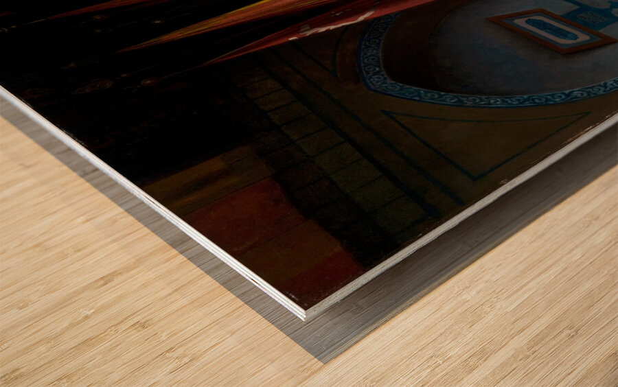 The Sentinel at the Sultan’s Tomb [1824–1904] by Jean–Léon Gérôme [1824–1904] Wood print