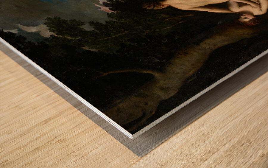 Nymphs At The Bath [C. 1600] by Scarsellino [1550–1620] Wood print