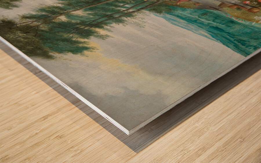 An Allegory Of Smell [1640s] by Jan Brueghel the Younger [1601–1678] Wood print