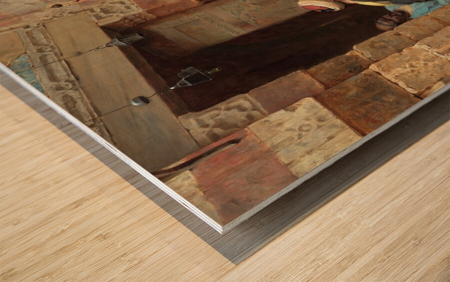 The musician [1889] by Arthur Von Ferraris [1856–1936] Wood print