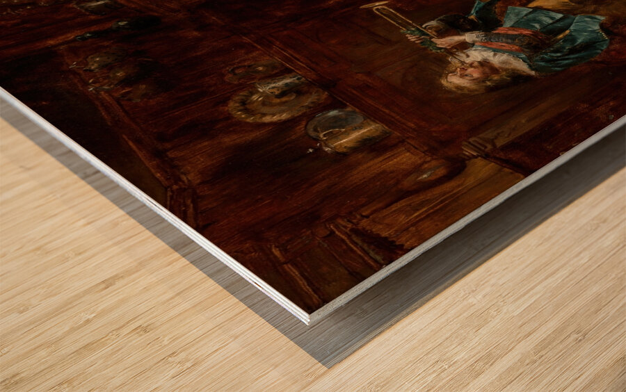 Music to my ears [1885] by Albert Friedrich Schröder [1854–1939] Wood print