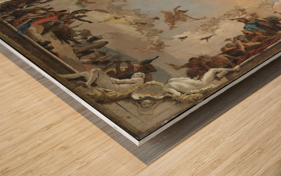 Allegory of The Planets and Continents [1752] by Giovanni Battista Tiepolo [1696–1770] Wood print