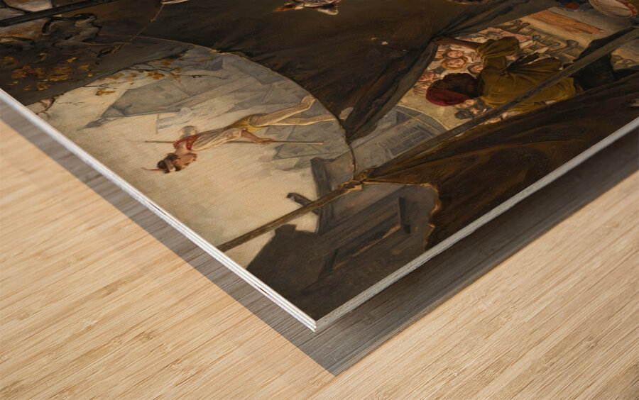 Behind The Scenes by Ludwig Knaus [1829–1921] Wood print