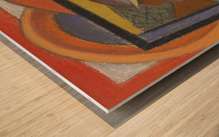 Study for Fish in Glass Case by Mark Gertler [1891–1939] Wood print