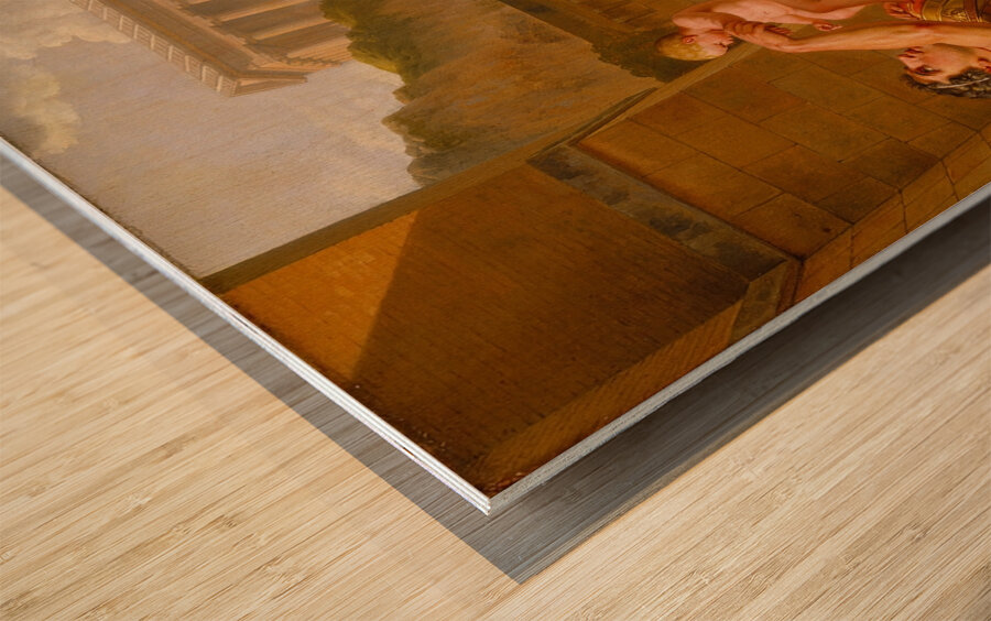 Hector’s Farewell To Andromache [1813–1816] by Christoffer Wilhelm Eckersberg [1783–1853] Wood print