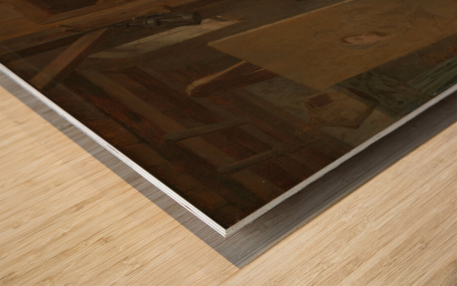 Anthony van Dyck wooing his Model [1827] by Gustaf Wappers [1803–1874] Wood print