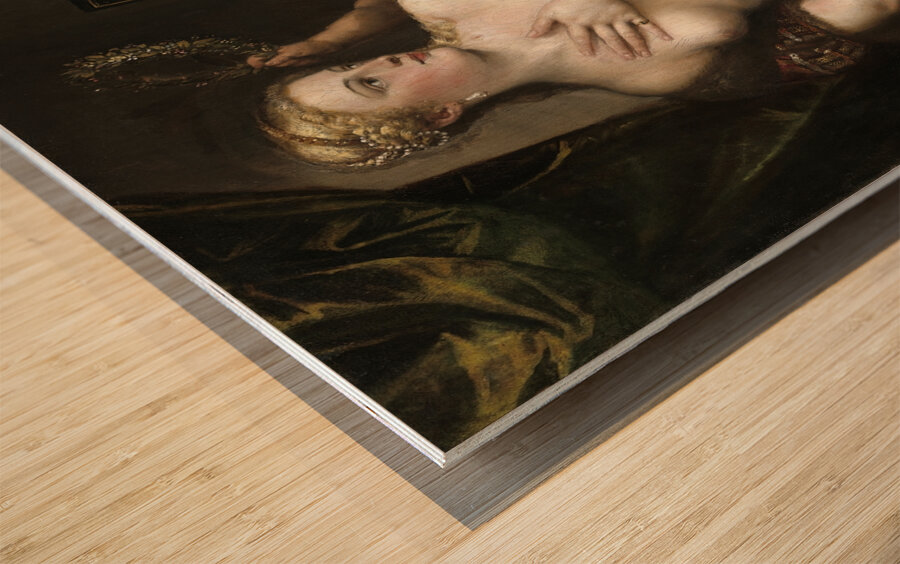 Venus With a Mirror [C. 1555] by Titian [c. 1488–1576] Wood print