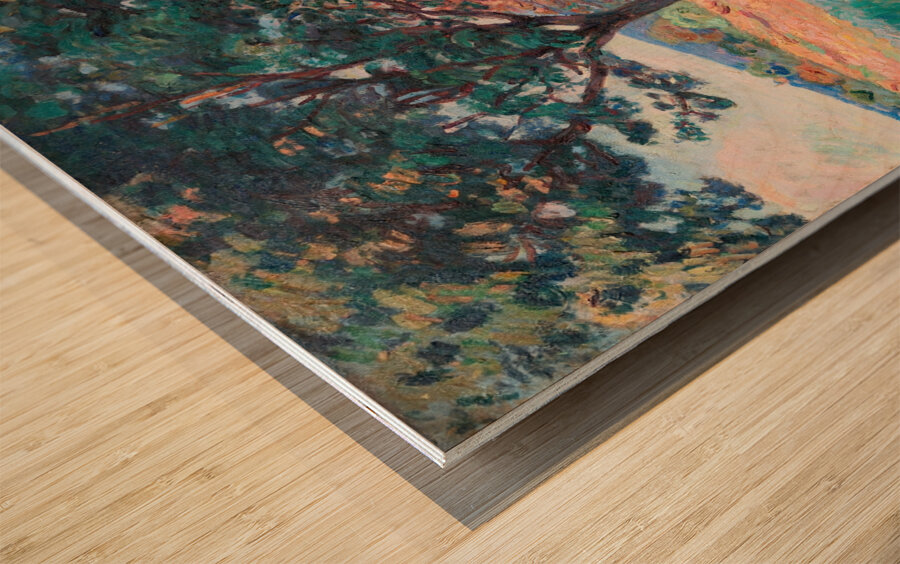 Verger à la lisiere d’un bois à Saint–Cheron [1893] by Armand Guillaumin [1841–1927] Wood print