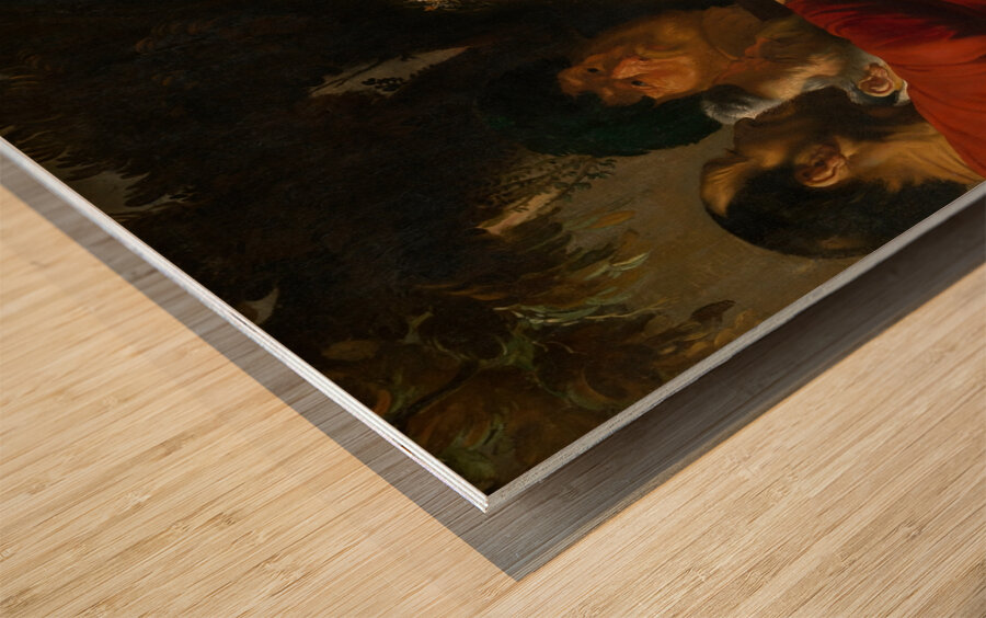 Meleager and Atalante [1617–1618] by Jacob Jordaens [1593–1678] Wood print