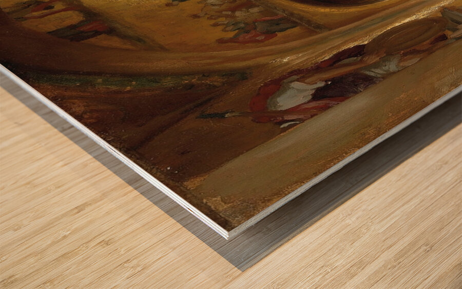 The Interior of St Mark’s Basilica. Venice by Frederic Leighton [1830–1896] Wood print