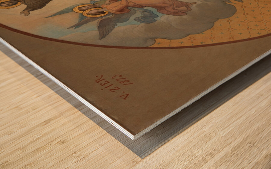 Glorification de Saint Leonard [1873] by Victor Casimir Zier [1822–] Wood print