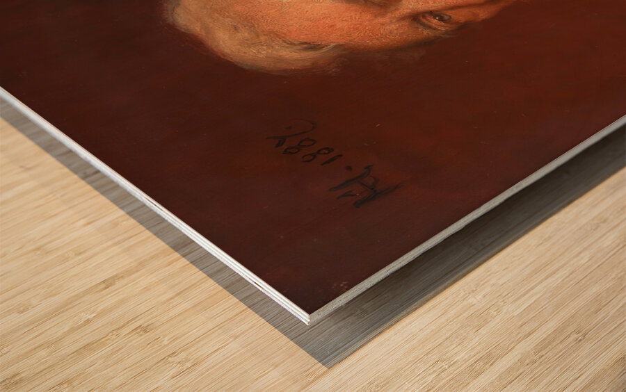 Remy [Remigius Adrianus] van Haanen [Maler. Vater des Künstlers] [1887] by Cecil van Haanen [1844–1914] Wood print