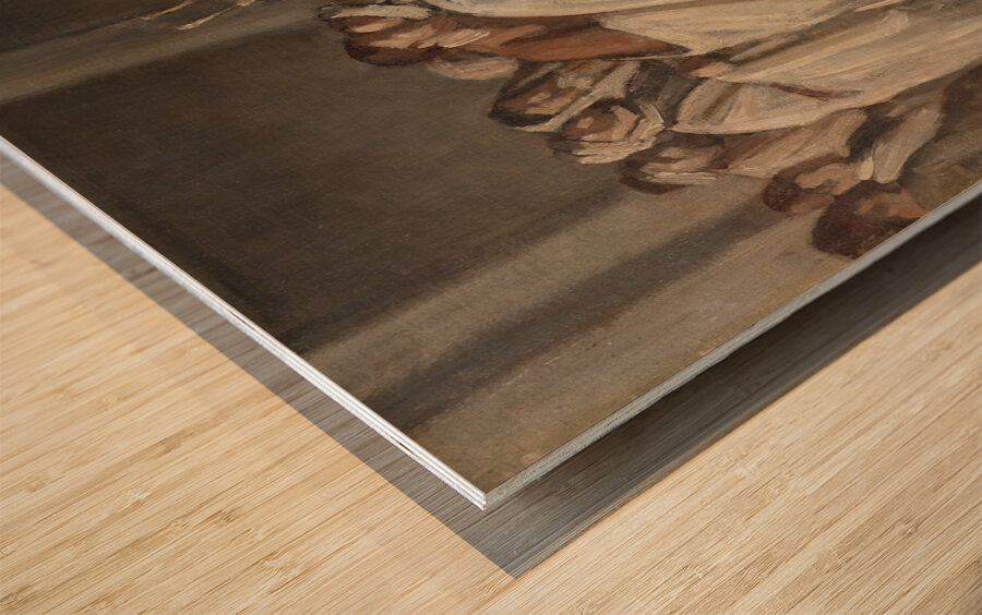 Sabbath Service by Edouard Moyse [1827–1908] Wood print