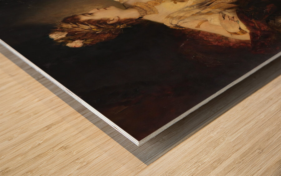 Charlotte Wolter als Messalina [1875] by Hans Makart [1840–1884] Wood print