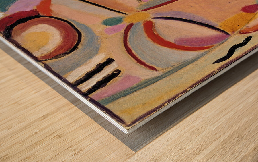 Mystical head. Meditation [1918] by Alexej von Jawlensky [1864–1941] Wood print