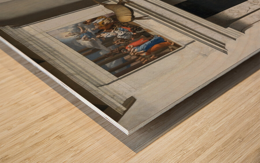 Room Corner With Curiosities by Jan van der Heyden [1637–1712] Wood print