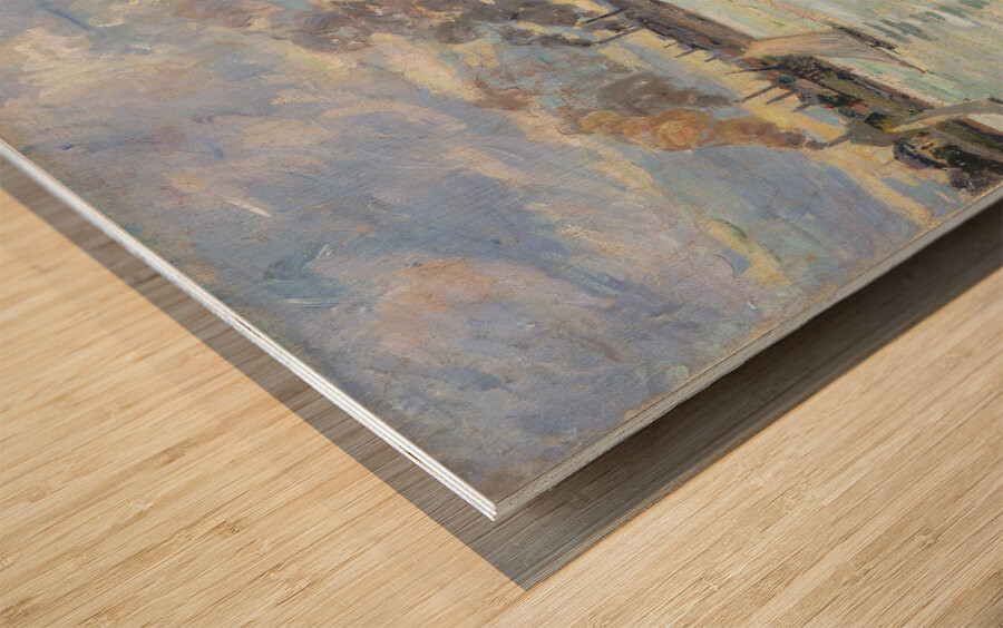 River Scene by Armand Guillaumin [1841–1927] Wood print