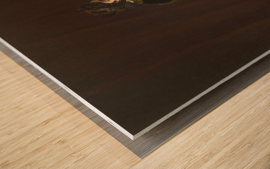 Camille [The Woman in the Green Dress] [1866] by Claude Monet [1840–1926] Wood print