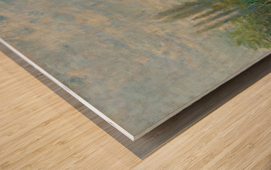 Bords De La Seine En Automne [1876] by Claude Monet [1840–1926] Wood print