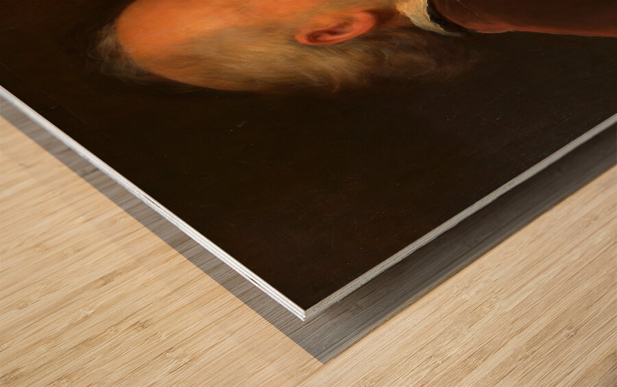 Selbstbildnis Friedrich von Amerling [1870] by Friedrich von Amerling [1803–1887] Wood print