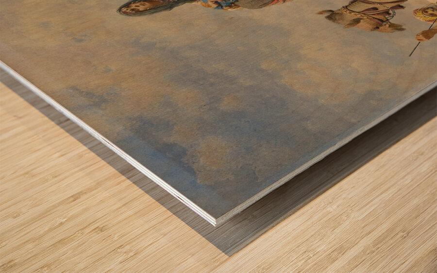 Bedouin Woman On A Camel [1864.] by Carl Haag [1820–1915] Wood print