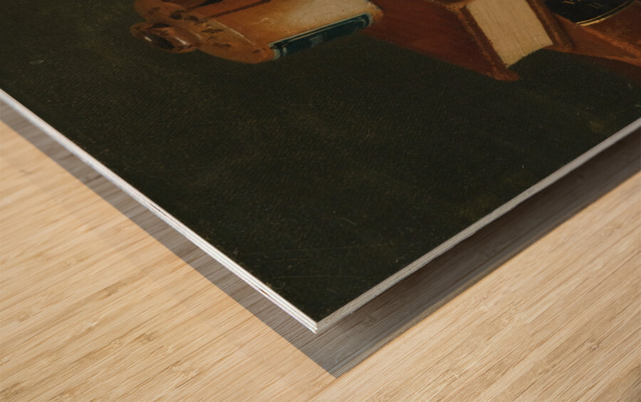 Still Life With Letter To Mr. William Taggart. Esq. [1878] by William Michael Harnett [1848–1892] Wood print