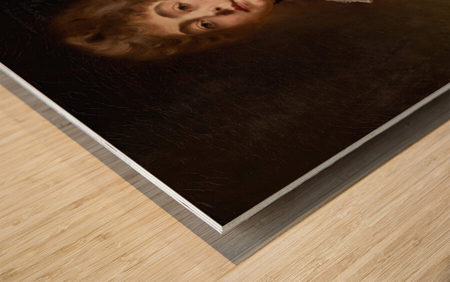 Portrait Of An Artist [1886] by Gustave Jean Jacquet [1846–1909] Wood print