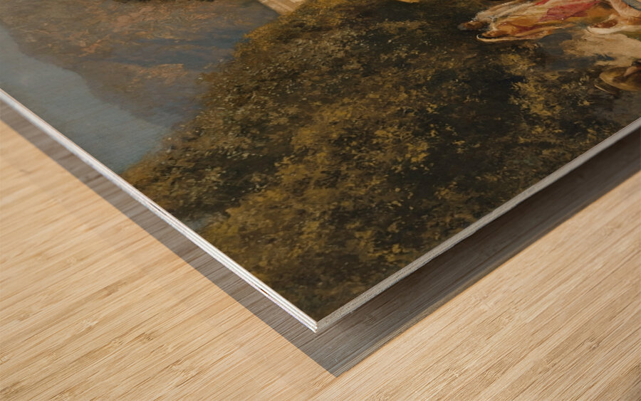 Lake at Oodeypore. India [circa 1893] by Edwin Lord Weeks [1849–1903] Wood print