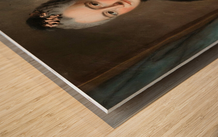 Presumed Portrait Of The Duchesse De Beuvron. Born Rouillé [18th century] by French School [16th–20th Century] Wood print