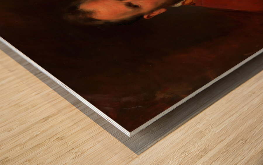 Selbstbildnis Friedrich von Amerling [1855] by Friedrich von Amerling [1803–1887] Wood print