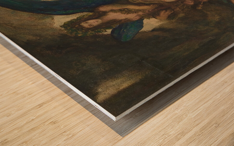 Sphinx in a Grotto [Poet. King and Warrior] [1887–1888] by Gustave Moreau [1826–1898] Wood print