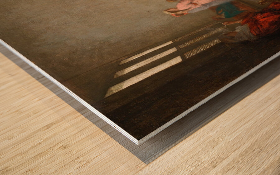 A Visit. A Harem Interior by Henriette Browne [1829–1901] Wood print