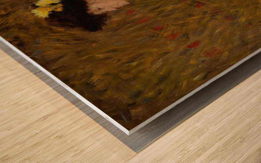 Portrait of the Painter Kitty L. Kielland [1891] by Erik Werenskiold [1855–1938] Wood print