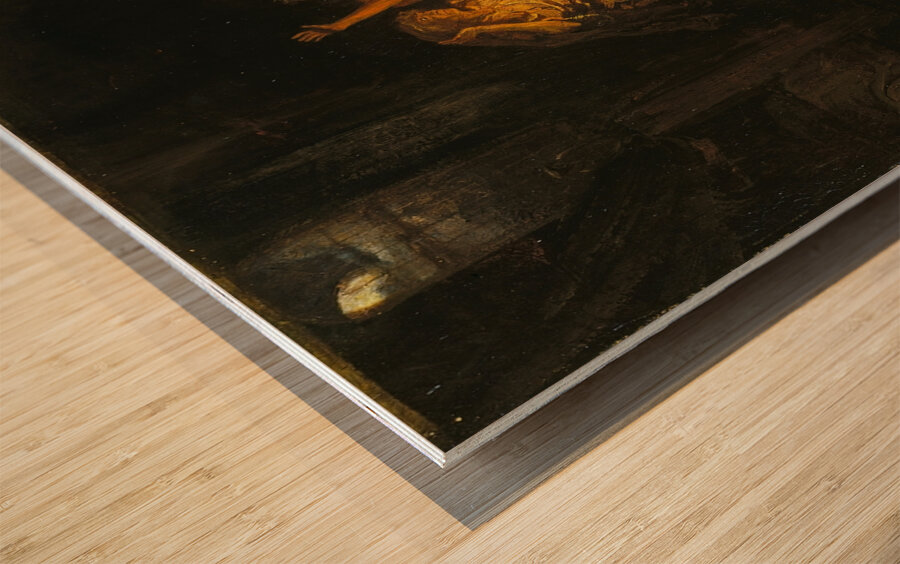 The Witches in Macbeth [c. 1841–1842] by Alexandre–Gabriel Decamps [1803–1860] Wood print