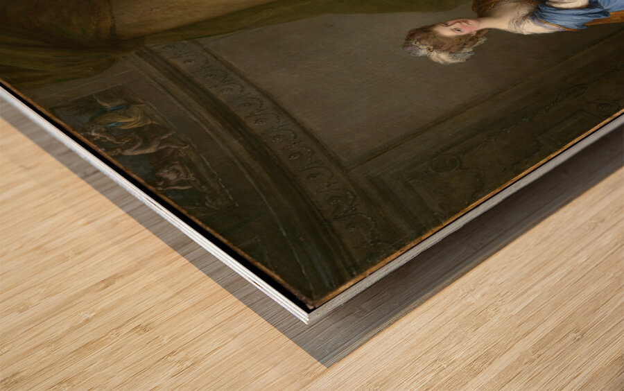 Edward Smith Stanley. Twelfth Earl of Derby. With His First Wife. Lady Elizabeth Hamilton and Their Son. Edward Smith Stanley [ca. 1776] by Angelica Kauffmann [1741–1807] Wood print