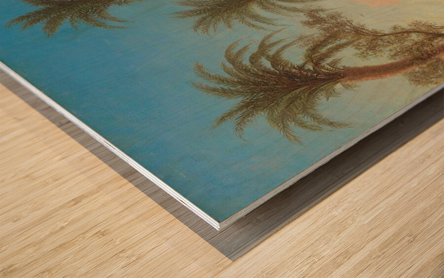 Village in the desert. Algeria by Charles Théodore Frère [1814–1888] Wood print