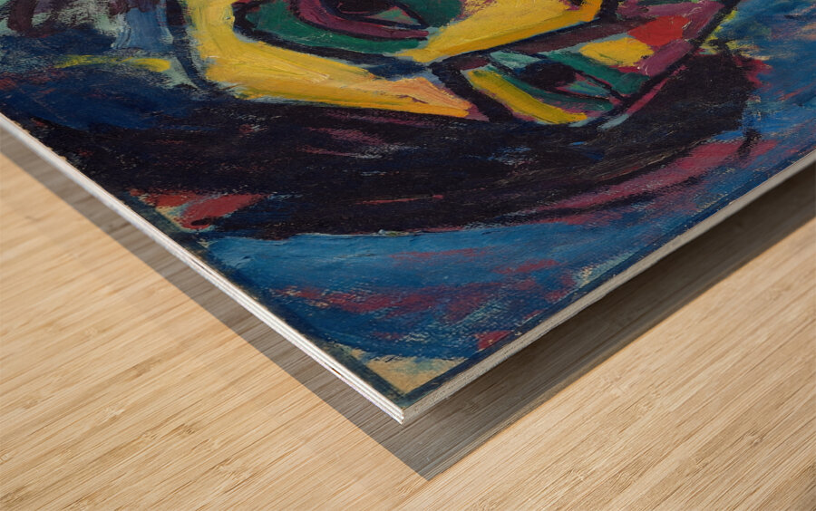 Head Of A Youth [1911] by Alexej von Jawlensky [1864–1941] Wood print